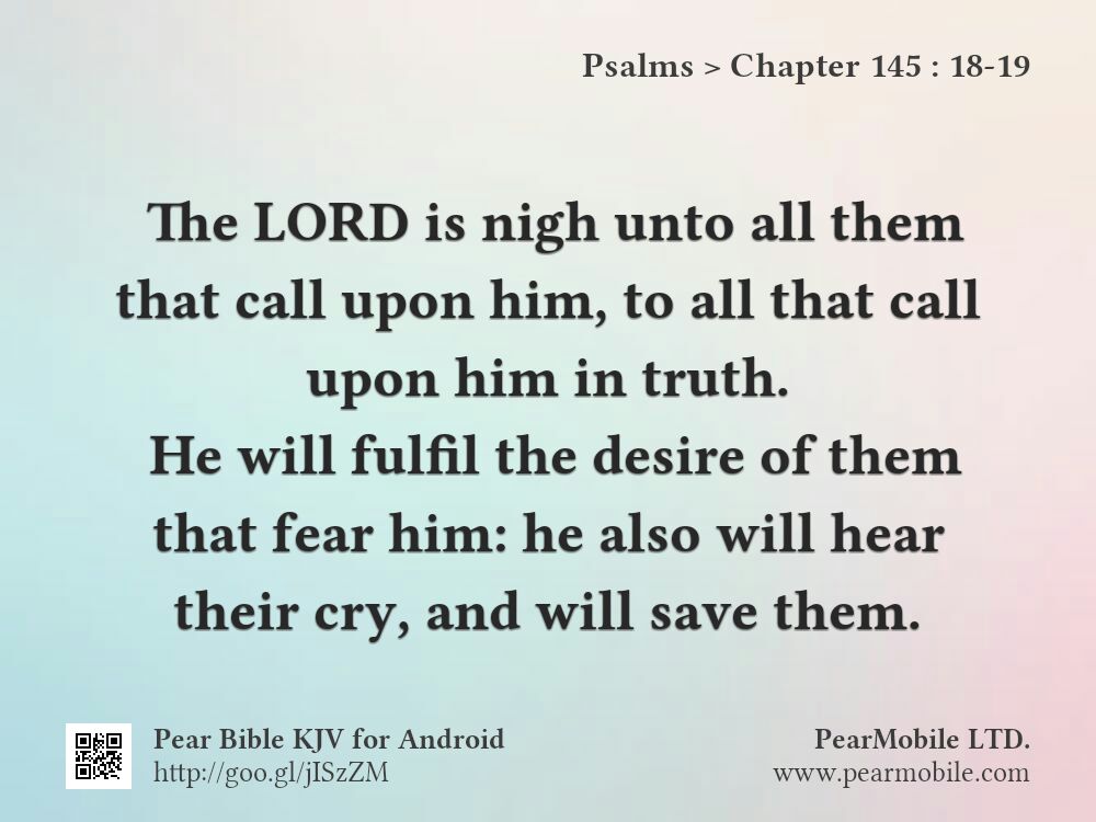 Psalms, Chapter 145:18-19